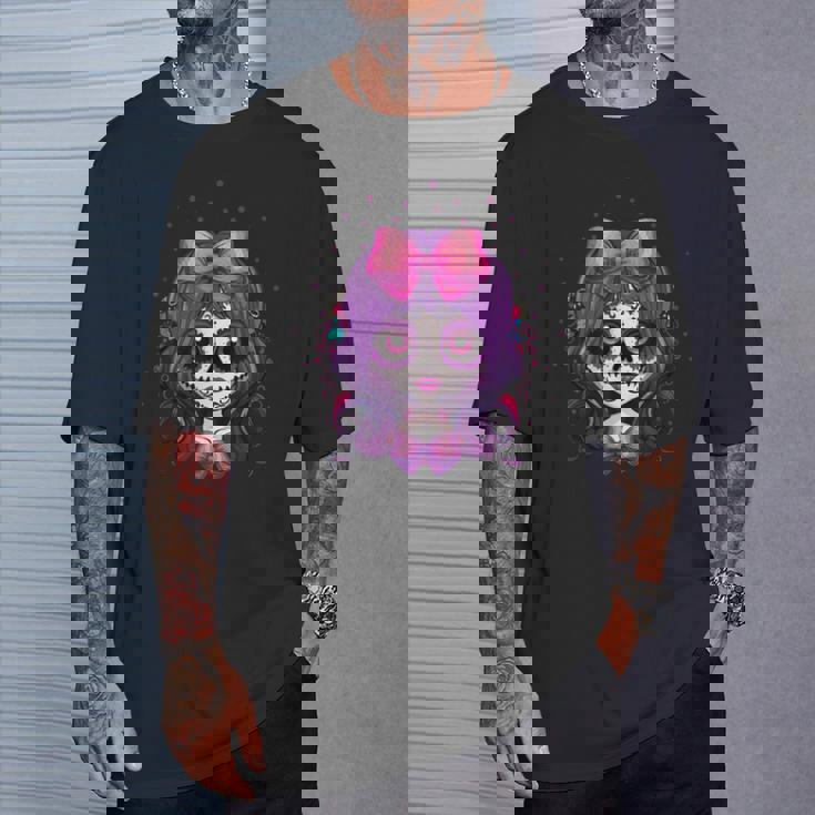 フェアリースケルトン 死者の日 Dia De Los Muertos ハロウィン Tシャツ 彼への贈り物