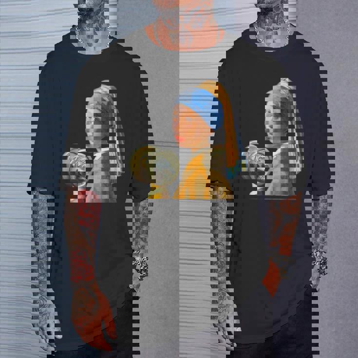 フェルメール 面白いtシャツ ジム 筋トレ ダイエット メンズ おもしろ 面白い 服 おもしろグッズ ネタ Tシャツ 彼への贈り物