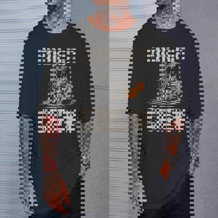 フォークリフト クルー ヴィンテージ 倉庫 作業員 倉庫 Tシャツ 彼への贈り物