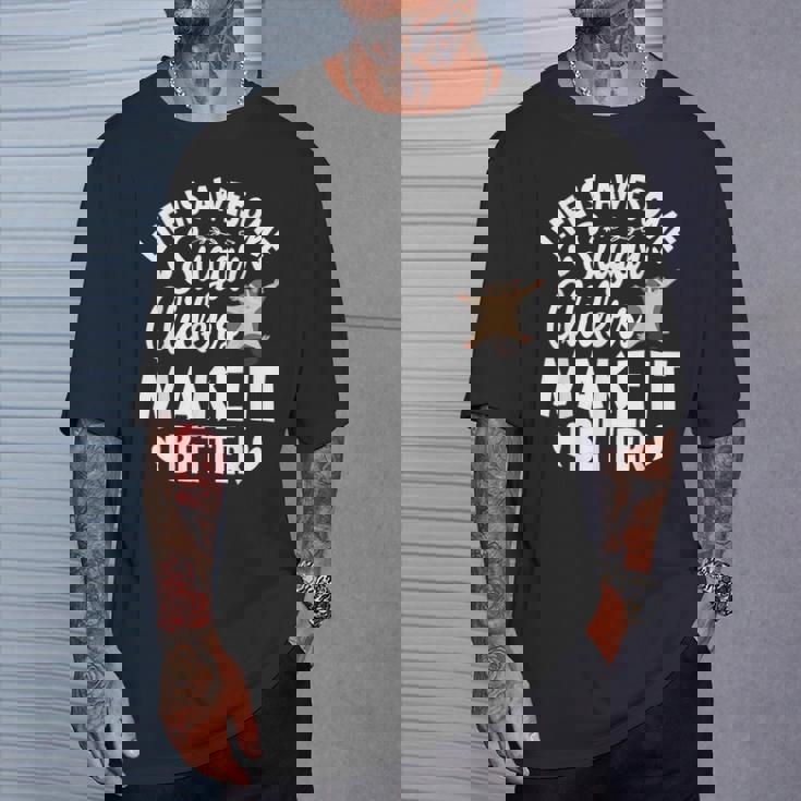 フクロモモンガのママ フクロモモンガのネックレス フクロモモンガの恋人 Tシャツ 彼への贈り物