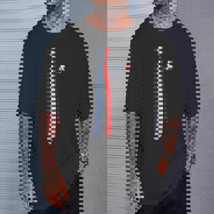 フランス国旗 偽物 ネクタイ Tシャツ 彼への贈り物