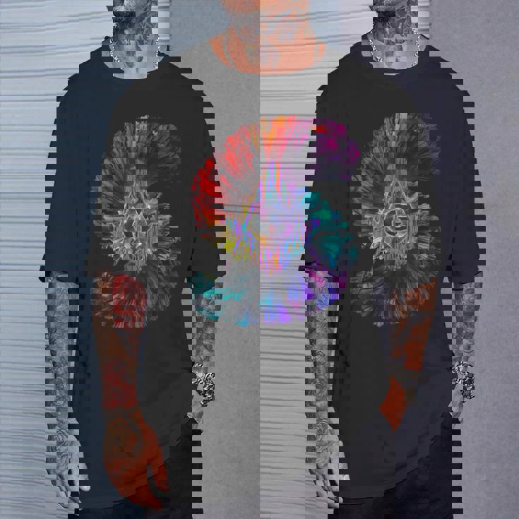 フリーメイソンs&C「シームレスカラースペクトラム」のフリーメイソンシンボル。 Tシャツ 彼への贈り物