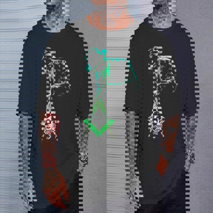 フリーメイソンをテーマにしたフリーメイソンがツールを運びます」S&C Tシャツ 彼への贈り物