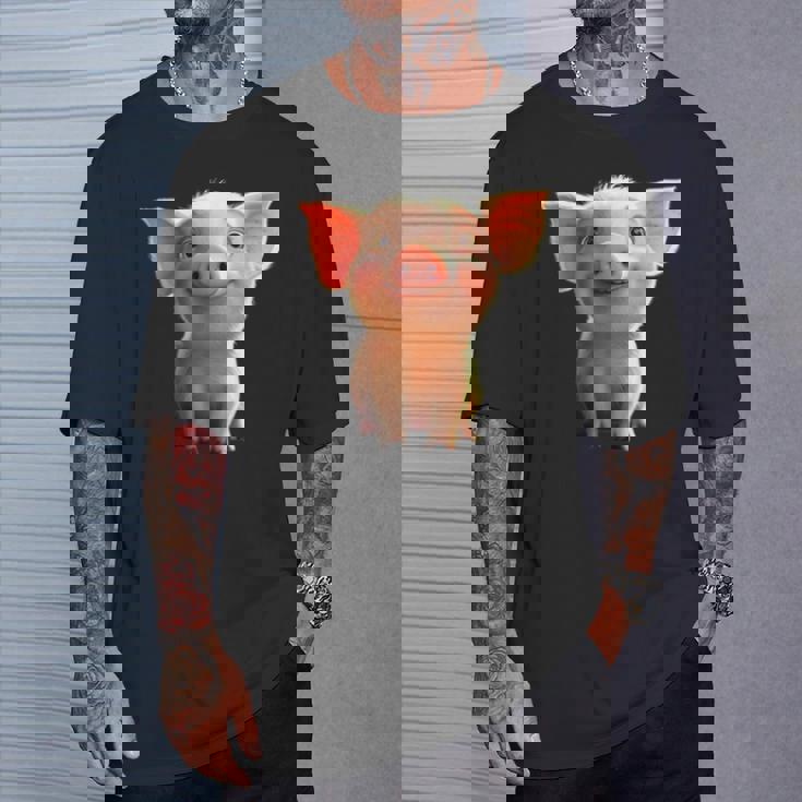 ブタ 国産ブタ ラブ・リトル・ピギー Tシャツ 彼への贈り物