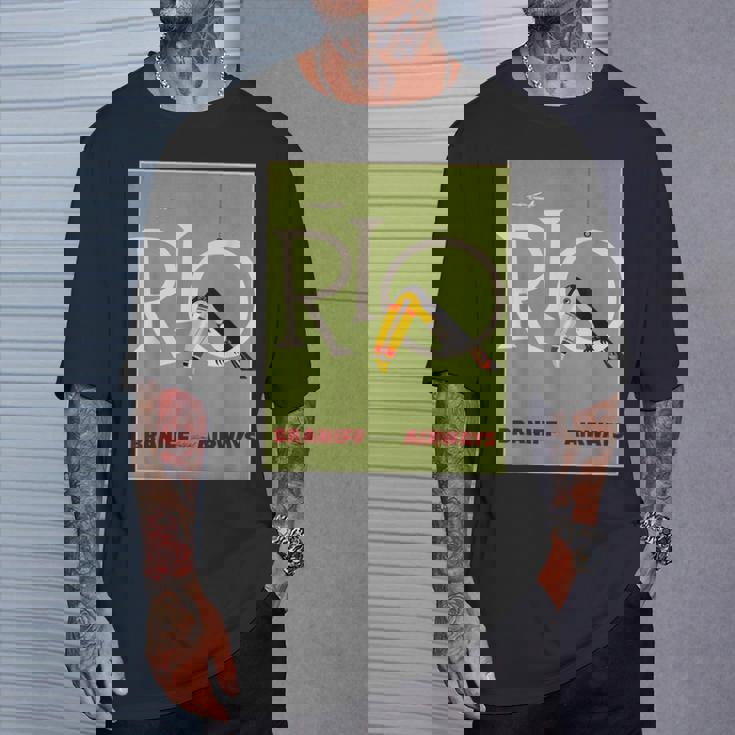 ブラジルオオハシ航空ヴィンテージ旅行ポスターリオデジャネイロ Tシャツ 彼への贈り物