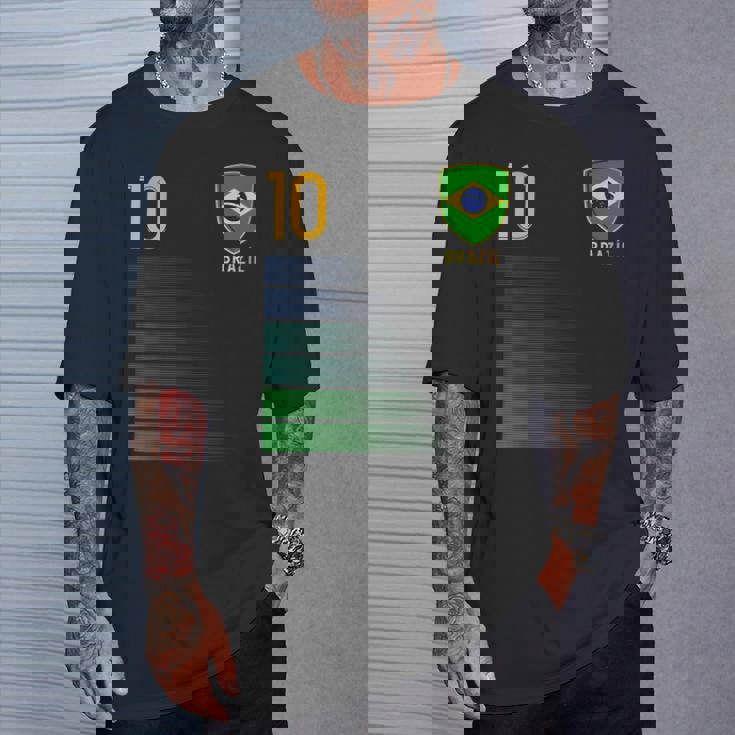 ブラジル国旗 ブラジルのプライド愛好家 Tシャツ 彼への贈り物