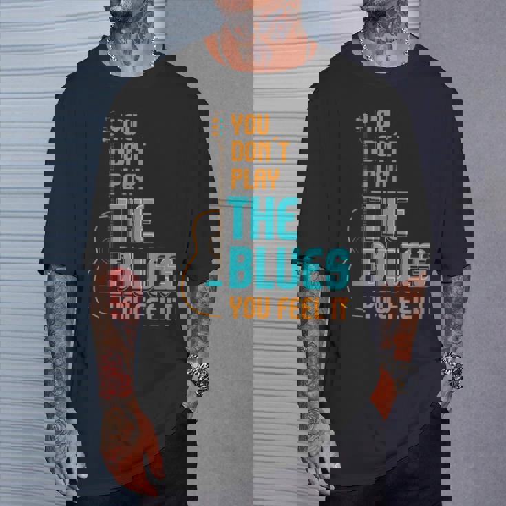 ブルース音楽 I 音楽バンド I ギター講師 ブルース Tシャツ 彼への贈り物