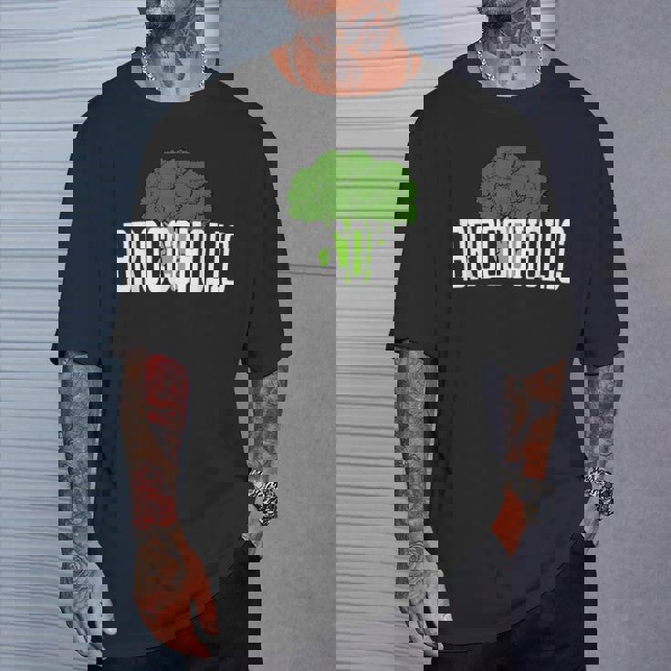 ブロッコホリック ブロッコリー中毒 恋人 野菜 おもしろ ビーガン Broccoholic Tシャツ 彼への贈り物