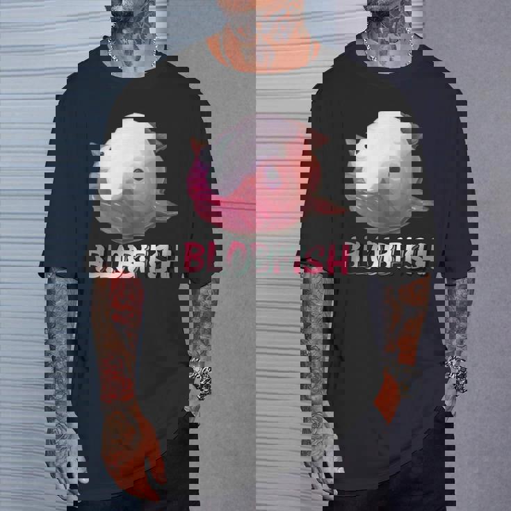 ブロブフィッシュ Blobfish 深海のおじさん 深海のアイドル ぷよぷよ おもしろい かわいい 魚 動物 きもかわ Tシャツ 彼への贈り物