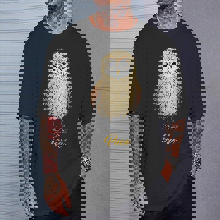 プエオ ハワイアンショートイヤーフクロウ Tシャツ 彼への贈り物