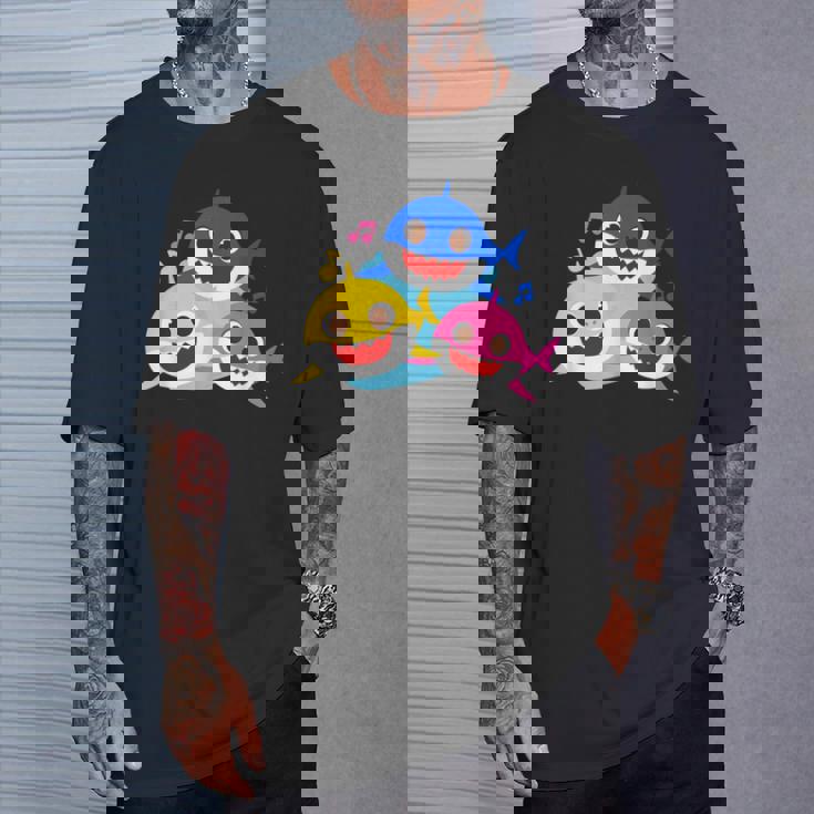 ベイビーシャーク・パパとママとサメなぞく・プレゼント・キッズ・メンズ・ウーマン家族系 Tシャツ 彼への贈り物