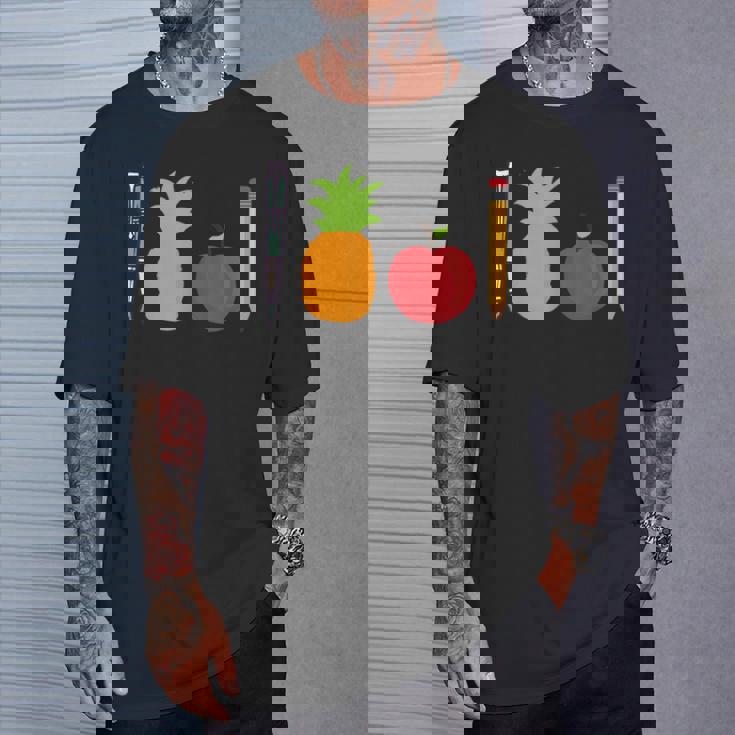 ペン パイナップル アップルペン 面白い Tシャツ 彼への贈り物