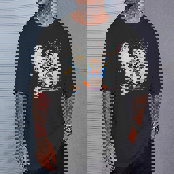 ペンギン 水兵 セーラー襟 錨マーク リボン 可愛い 赤 青 黄色 ピンク 水色 Tシャツ 彼への贈り物