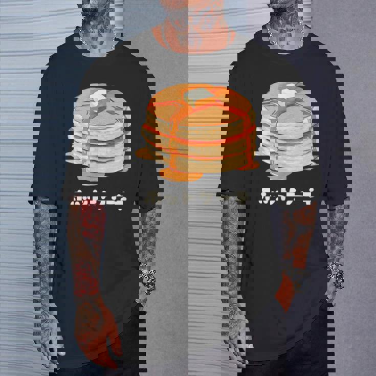 ホットケーキ パンケーキ バター はちみつ イラスト 喫茶店 洋菓子 レトロ 水彩 綺麗 かわいい おしゃれ Tシャツ 彼への贈り物