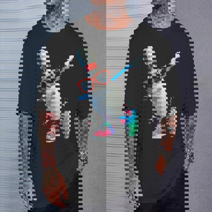 ボウリングピン ダビングサングラス ボウラープレイヤー キッズ メンズ レディース Tシャツ 彼への贈り物