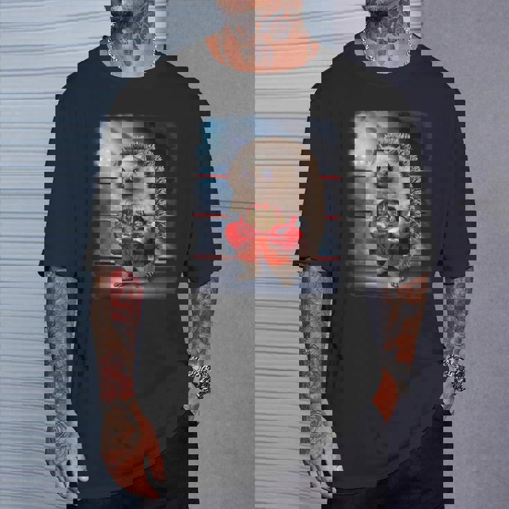 ボクシングチャンピオン ハリネズミファイター Tシャツ 彼への贈り物