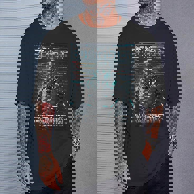 ボットマスタープログラマーaiロボット Tシャツ 彼への贈り物