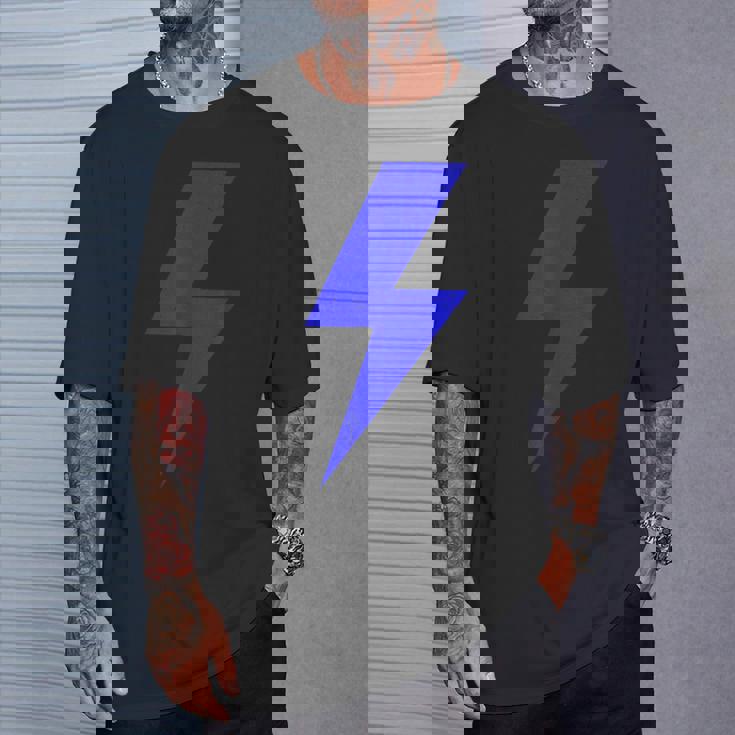 ボルト ライトニング ブルー デザイン チーム Tシャツ 彼への贈り物