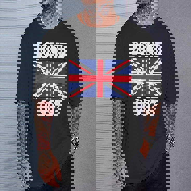ボンドユニオンフラッグ 007 レトロシャツ Tシャツ 彼への贈り物