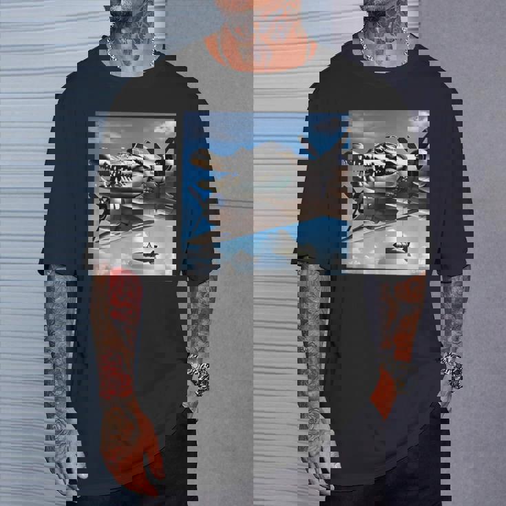 ボンバルディーノクロコディーノファニージェンアルファシャークミーム Tシャツ 彼への贈り物