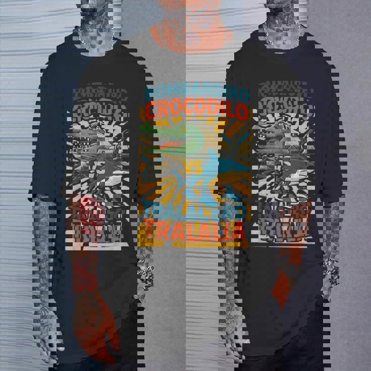 ボンバルディーロクロコダイロs トラレロトララーラ-イタリアンブレインロット Tシャツ 彼への贈り物