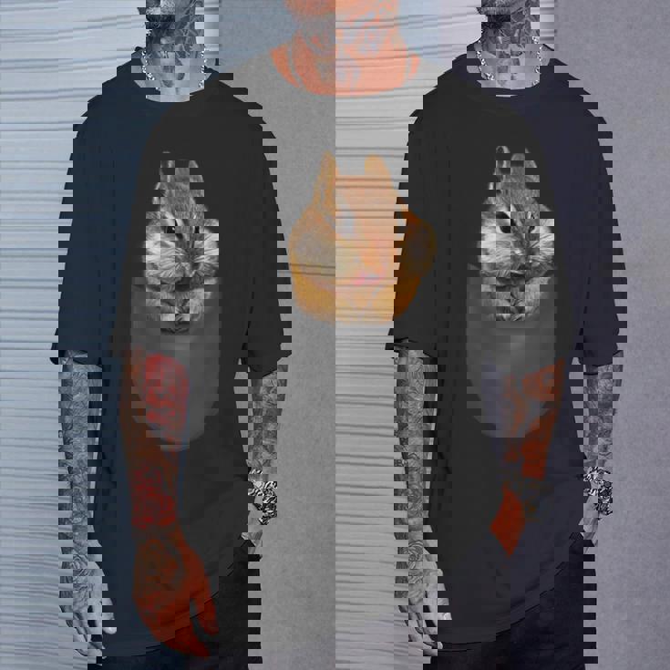 ポケット リス Tシャツ 彼への贈り物