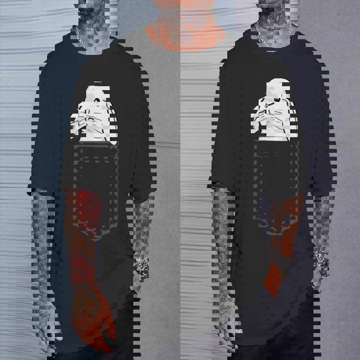 ポケットうさぎ ウサギ好き うさぎ好き うさぎの飼い主 おもしろ うさぎ 兎 Tシャツ 彼への贈り物