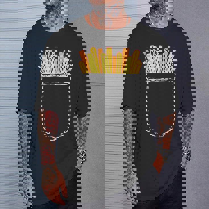 ポテト ポケット ポケットにポテト フライドポテト おもしろ ポテト好き Tシャツ 彼への贈り物