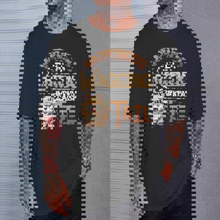 ポメラニアン犬種ポメラニアン 長袖tシャツ Tシャツ 彼への贈り物