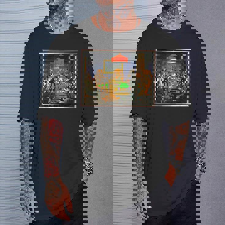 ポーカーをする犬 カード 絵画 Tシャツ 彼への贈り物