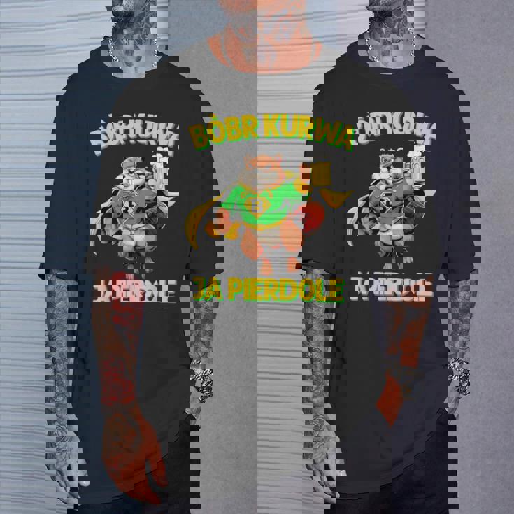 ポーランド製bober Meme Bóbr Bober Kurwa ポーランドビール はいpierdole Tシャツ 彼への贈り物