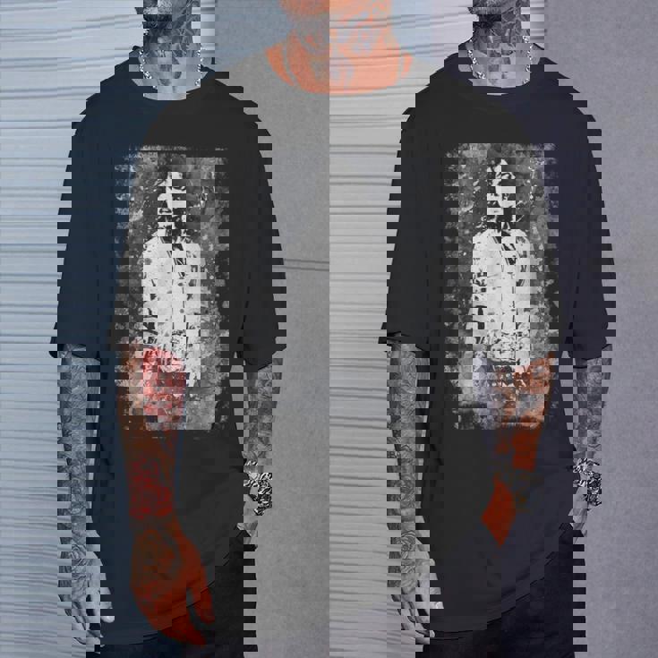 マイケル・ジャクソン バッド・ワールド・ツアー 1988年 白黒スプラッター Tシャツ 彼への贈り物