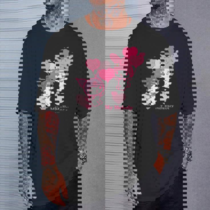 マイメロディ Usデザイン ハート Tシャツ 彼への贈り物