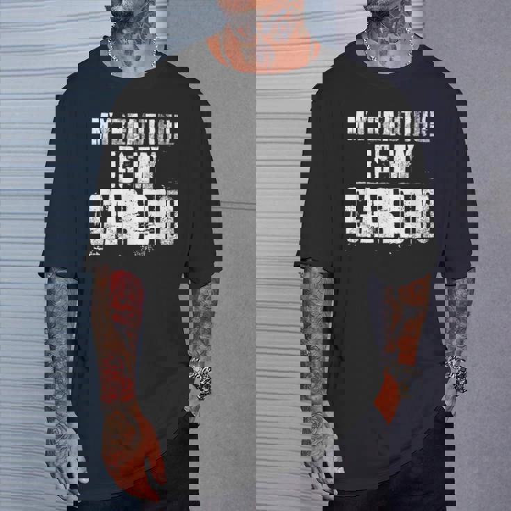 マイ・ビューティフル・イズ・マイ・カーディオ・ファニー・ハズ・ボーイフレンド Tシャツ 彼への贈り物