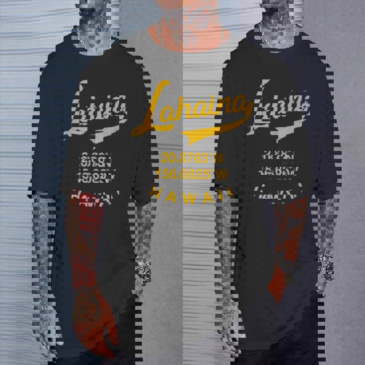 マウイ ラハイナ ハワイ レトロ ハワイアン Tシャツ 彼への贈り物