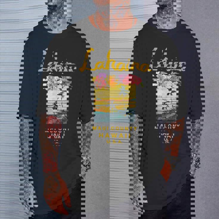 マウイ ラハイナ ハワイ ヴィンテージ ハワイアン Tシャツ 彼への贈り物