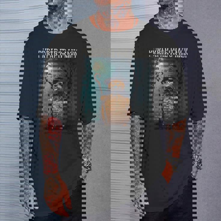 マジック・ファニー・ウィザード・キャットのためにパープレイしよう Tシャツ 彼への贈り物