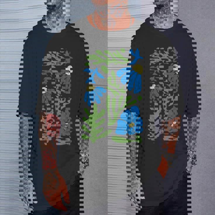 マティス 絵画 美的 造花 抽象 秋 Tシャツ 彼への贈り物