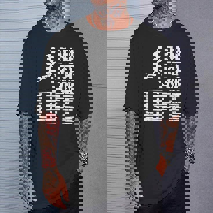 マラソンランナー Run For Your Life ランニング Tシャツ 彼への贈り物