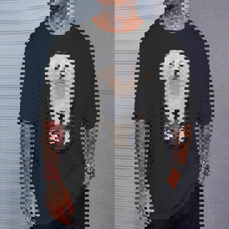 マルチーズ マルタ犬 マルタ語 Tシャツ 彼への贈り物