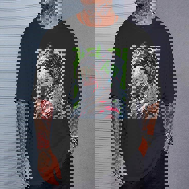 マンガ アニメ エステティック サイバーパンク テックウェア 原宿 Tシャツ 彼への贈り物