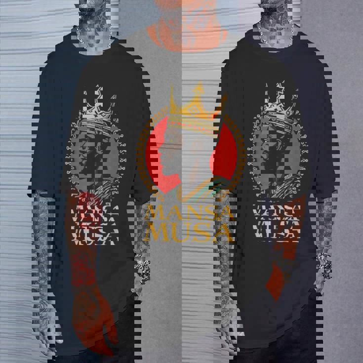 マンサ・ムーサ アフリカの王 歴史上最も裕福な男 マリ帝国 Tシャツ 彼への贈り物