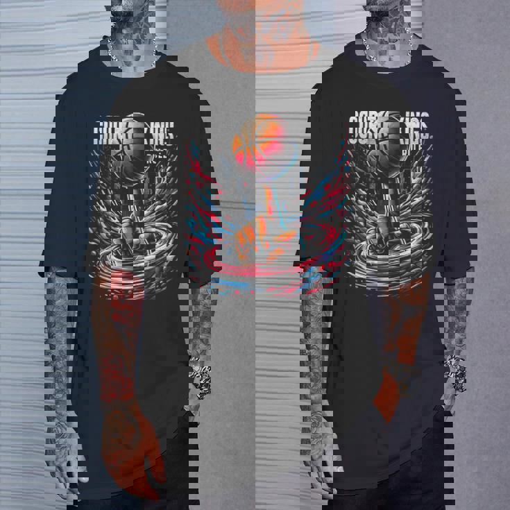 マーチ カレッジ バスケットボール トーナメント レトロ メンズ コート キングス Tシャツ 彼への贈り物