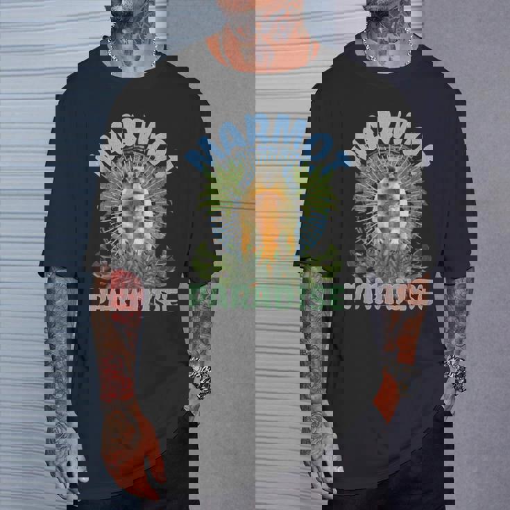 マーモッツキュート-アニマルアースデイマーモット愛好家 Tシャツ 彼への贈り物