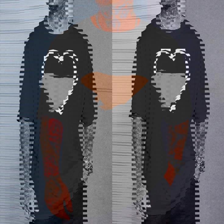 マーモット ハート マーモット アニマル ズークピーパー Tシャツ 彼への贈り物