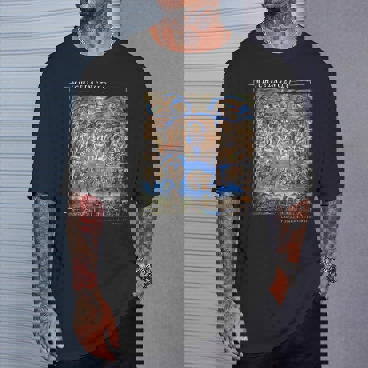 ミケランジェロ 絵画 最後の審判 美術愛好家のために Tシャツ 彼への贈り物