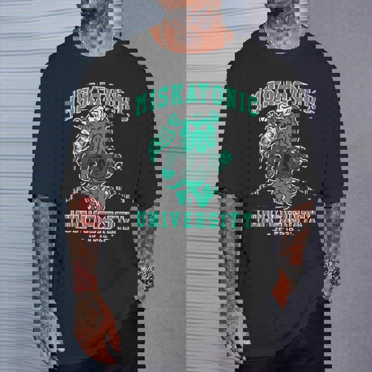 ミスカトニック大学 クトゥルフ 不気味なかわいいモンスター Tシャツ 彼への贈り物