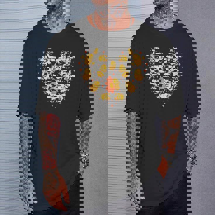 ミツバチのハートの形 ミツバチ Tシャツ 彼への贈り物