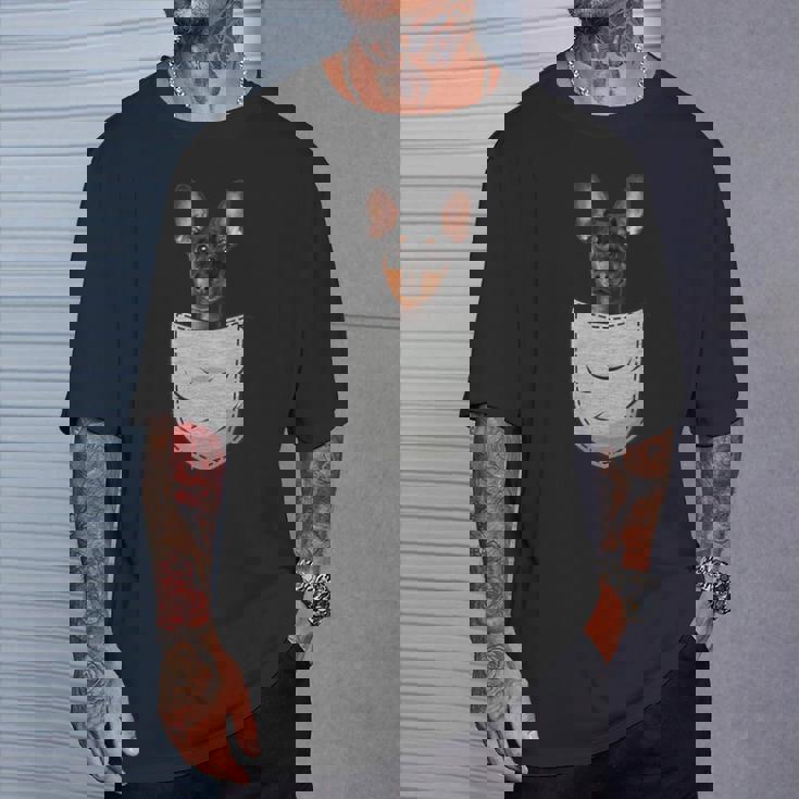 ミニチュア・ピンシャー 胸ポケット みんぴん Tシャツ 彼への贈り物