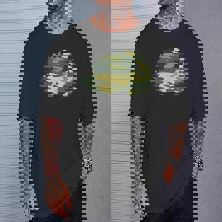 ミリタリー ハリネズミ 迷彩柄 メンズ プリント Us Rodenteteran ギフト Tシャツ 彼への贈り物